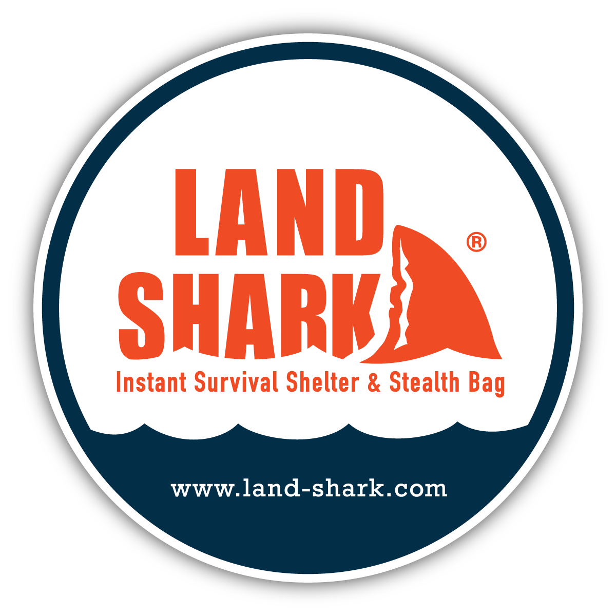 Land Shark sticker badge